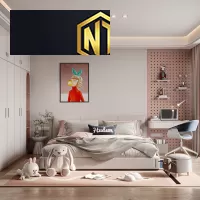 PHÒNG NGỦ TRẺ EM NGỌC THỊNH GỖ CÔNG NGHIỆP